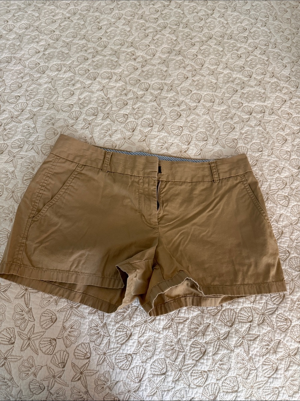 J. Crew Women's Khaki Cotton Chino Shorts